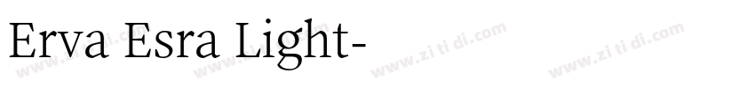 Erva Esra Light字体转换